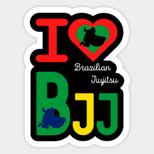 I heart BJJ / I love BJJ Sticker